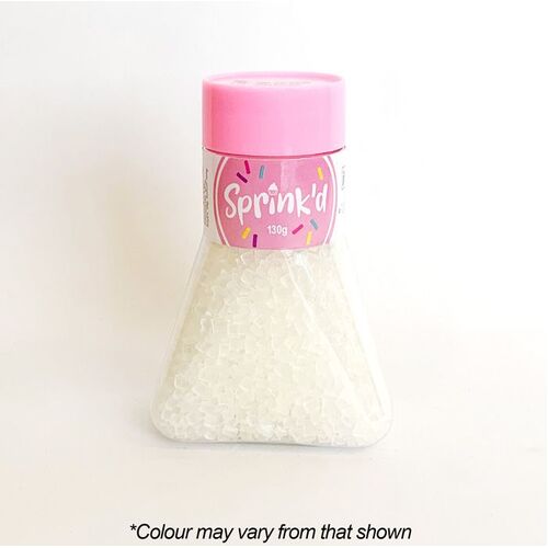 SUGAR ROCKS WHITE Sprinkles - 130g
