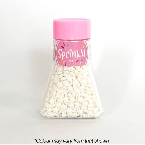 STARS WHITE Sprinkles 7mm - 100g