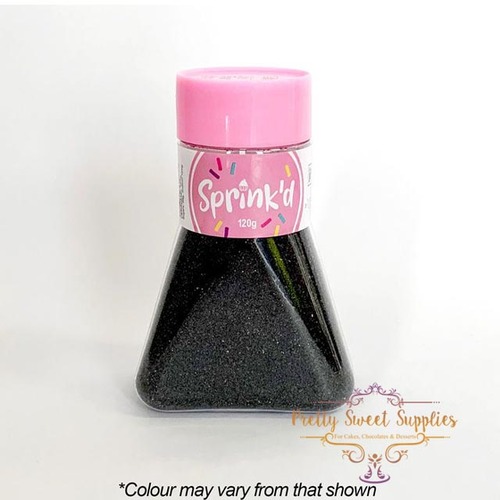 SANDING SUGAR BLACK Sprinkles - 120G