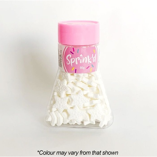 STARFISH WHITE Sprinkles 19mm - 90g
