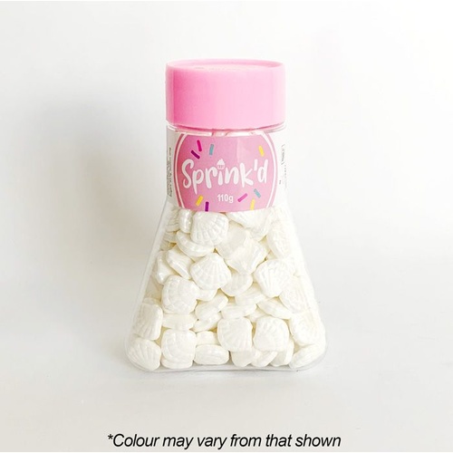 SHELLS WHITE Sprinkles 13mm - 110g