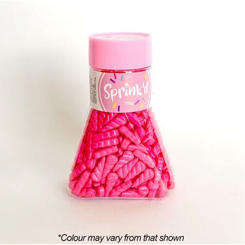 UNICORN HORNS PINK 16mm Sprinkles - 110g