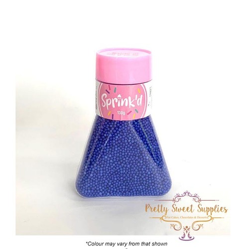 SUGAR BALLS ROYAL BLUE Sprinkles 2mm - 130g