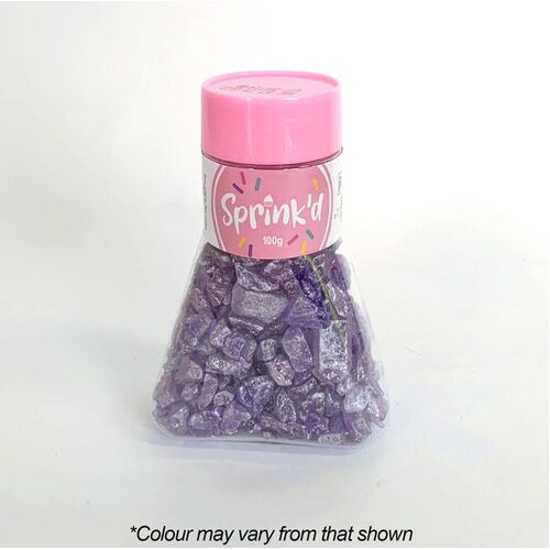 GEODE ROCKS PURPLE Sprinkles - 100g