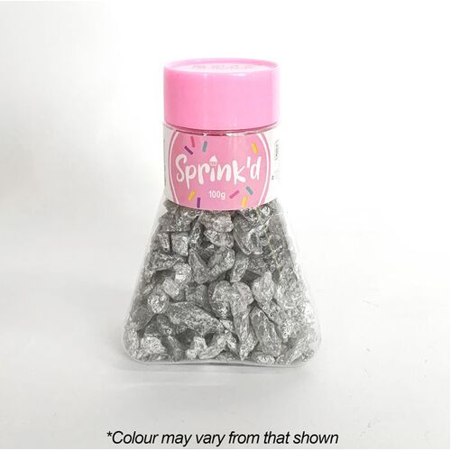 GEODE ROCKS SILVER Sprinkles - 100g