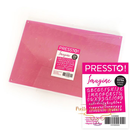 IMAGINE Alphabet and Numbers Fondant Embosser Set - Pressto