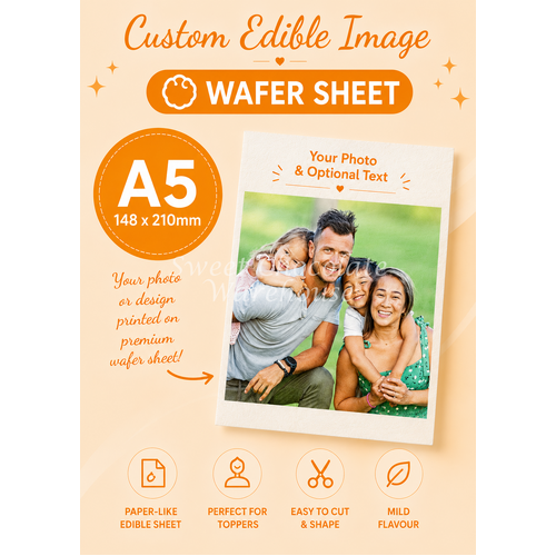 Custom Edible Image Printing – Wafer Sheet A5