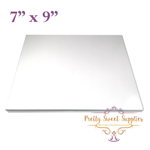 Cake Board Rectangle MDF 7" x 9" WHITE