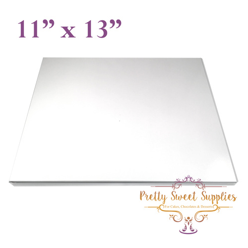 Cake Board Rectangle MDF 11" x 13" WHITE