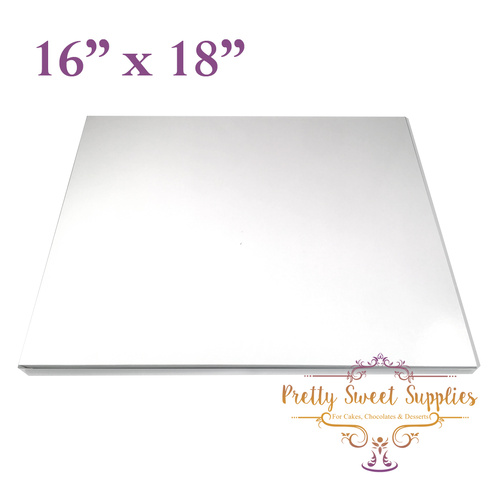 Cake Board Rectangle MDF 16" x 18" WHITE