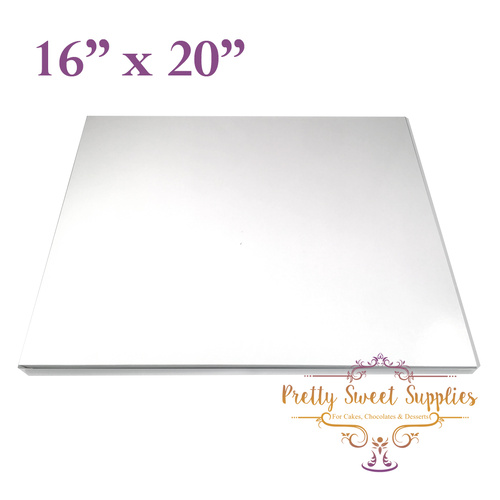 Cake Board Rectangle MDF 16" x 20" WHITE