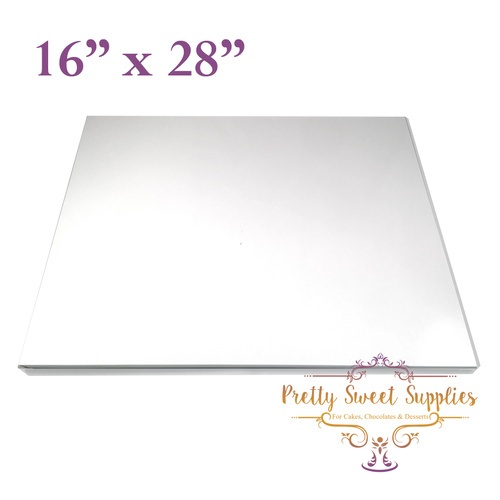 Cake Board Rectangle MDF 16" x 28" WHITE