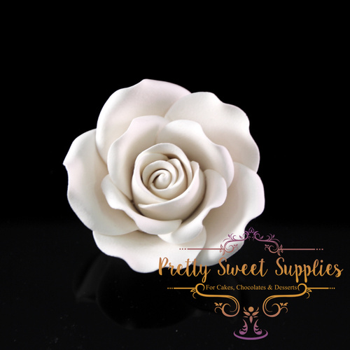ROSE White Medium Sugar Flower