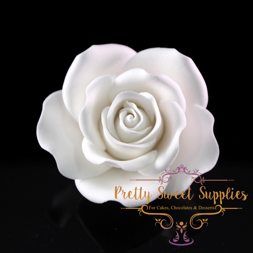 ROSE White Large Sugar Flower