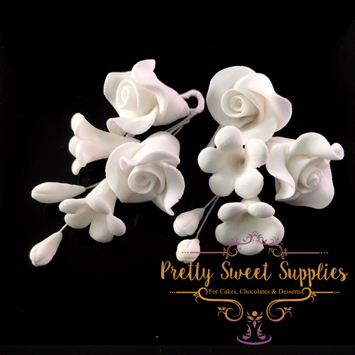 FILLER FLOWERS White Sugar Flower (2 sets)