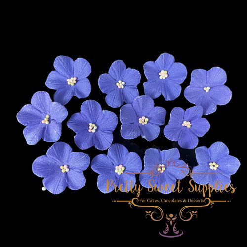 CUPCAKE Flowers Purple Small (12 pack) Sugar Flowers