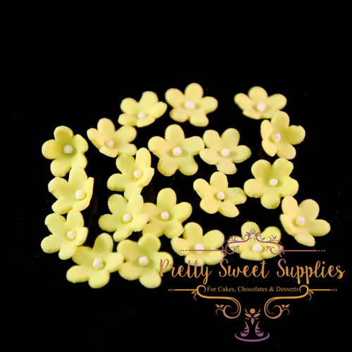 BLOSSOM Flowers Yellow Small (20 pack) Sugar Flowers