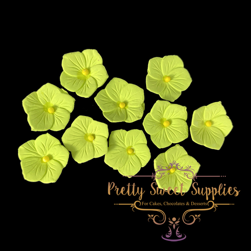 CUPCAKE Flowers v2 Green Small (10 pack) Sugar Flowers