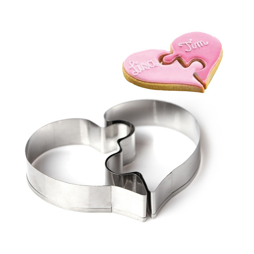 Heart Puzzle Cookie Cutter (2pc)