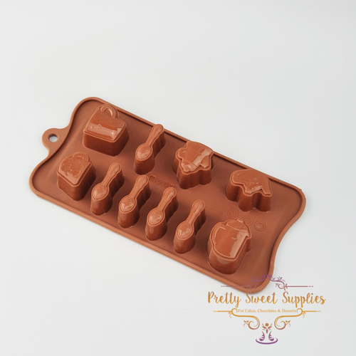 TEA PARTY - EASY FLEX CHOCOLATE SILICONE Chocolate Mould