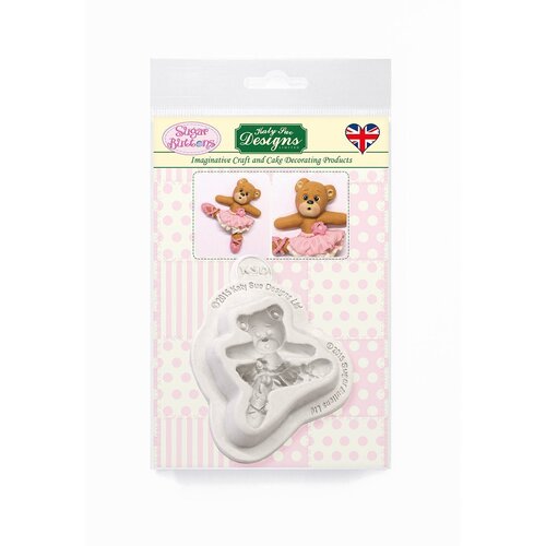 BALLERINA TEDDY BEAR Silicone Mould - Sugar Buttons