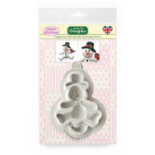 SNOWMAN Silicone Mould - Sugar Buttons