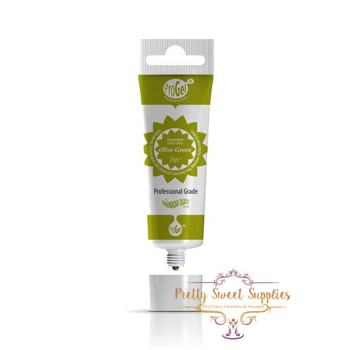 OLIVE GREEN Progel Food Colouring Gel 25g