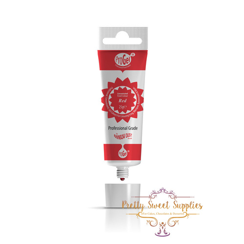 RED Progel Food Colouring Gel 25g