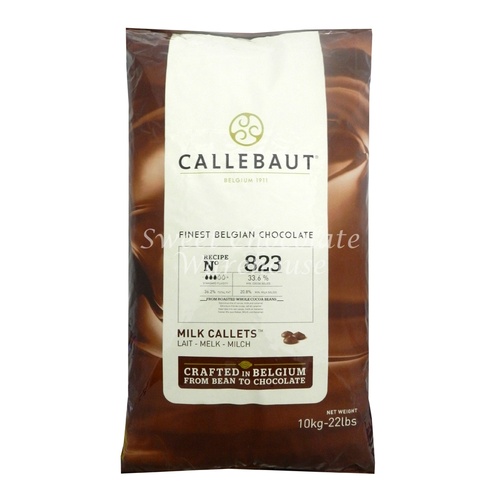 Callebaut Milk Chocolate Belgian Couverture Callets 823 10kg - Crafted in Belgium