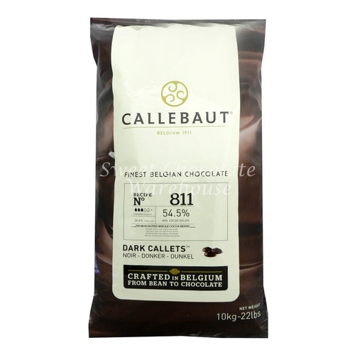 Callebaut Dark Chocolate Belgian Couverture Callets 811 - 10kg - Crafted in Belgium