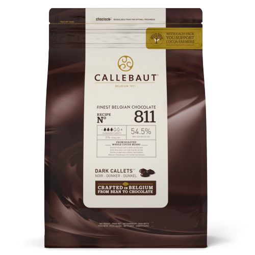 Callebaut DARK (54.5% cocoa) 1kg Couverture Chocolate