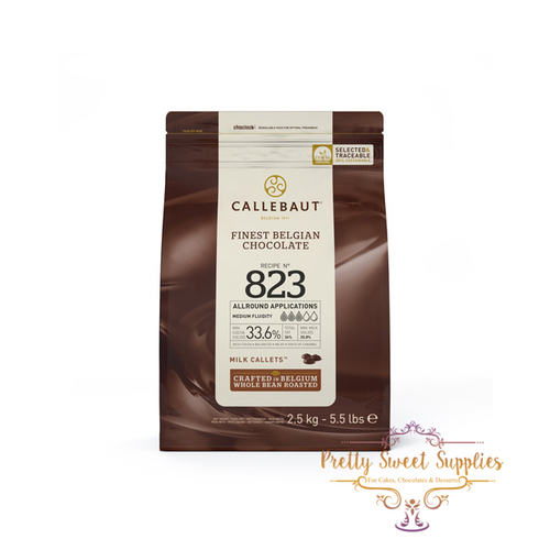Callebaut MILK (33.6% cocoa) 2.5g Couverture Chocolate
