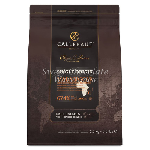 Callebaut Dark Origin Chocolate - Madagascar - 2.5kg Callets