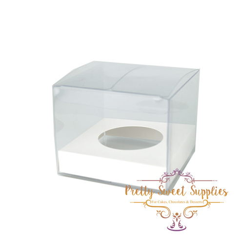 Clear Cupcake Box - 1 Hole