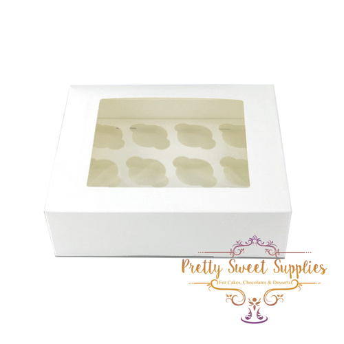 MINI Cupcake Box with Clear Window - 12 Hole