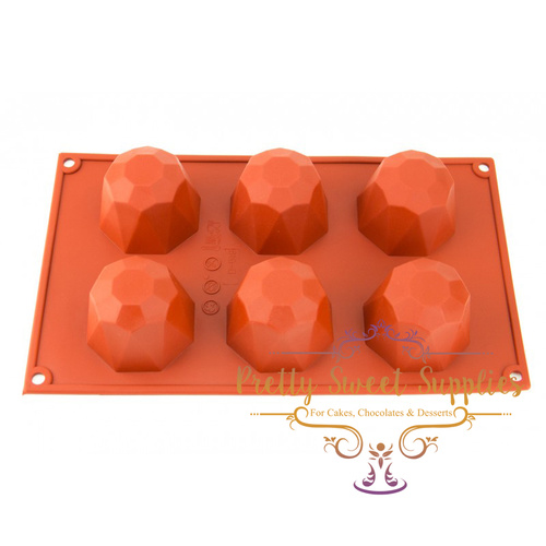 ROUND JEWEL 6 Cavity Silicone Mould