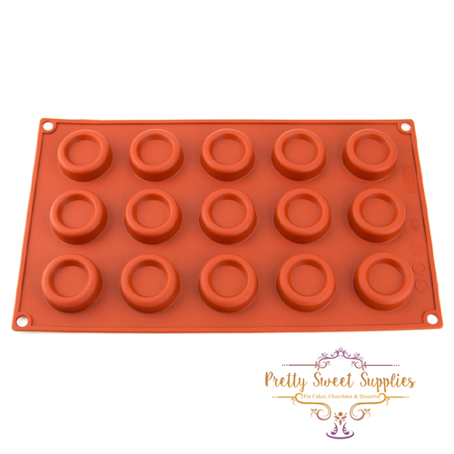 RING 15 Cavity Silicone Chocolate Dome Flexible Baking Mould