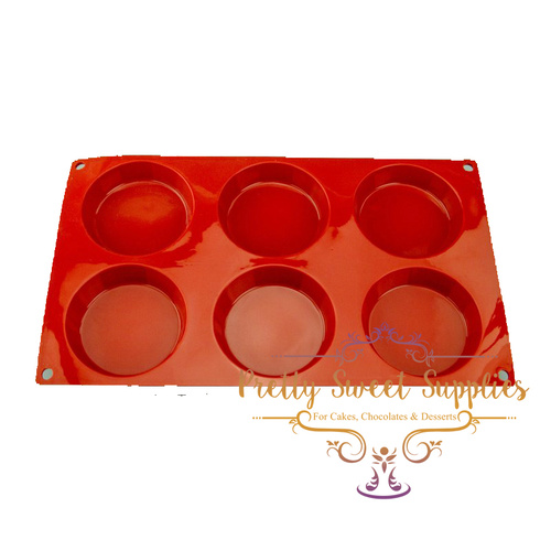 ROUND DISC 6 Cavity Silicone Mould