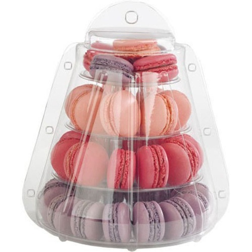 Macaron Carry Box and Stand - 4 Tiers