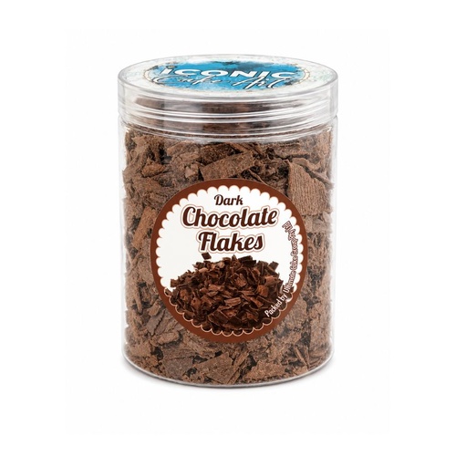 iConic Cake Art Dark Chocolate Flakes 80g