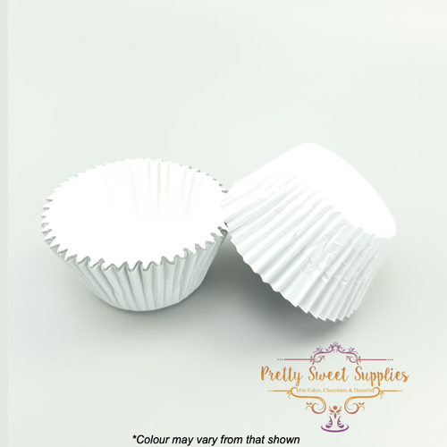 Baking Cups WHITE LARGE Foil (25pc)