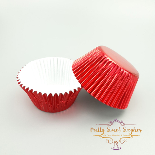 Baking Cups RED LARGE Foil (25pc)