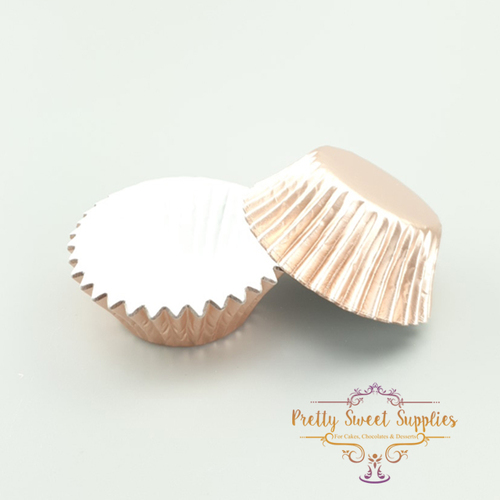 Baking Cups ROSE GOLD LARGE Foil (25pc)