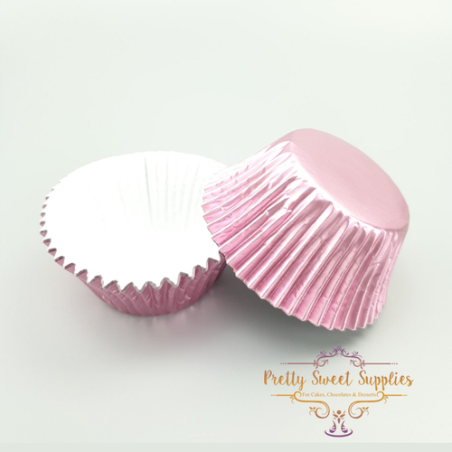 Baking Cups LIGHT PINK LARGE Foil (25pc)