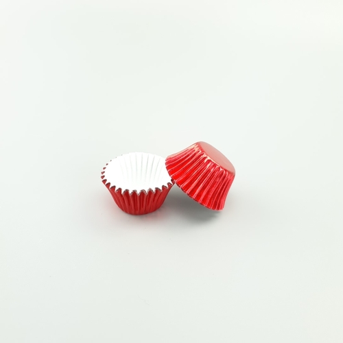 Baking Cups RED MINI FOIL 25mm (50pc)