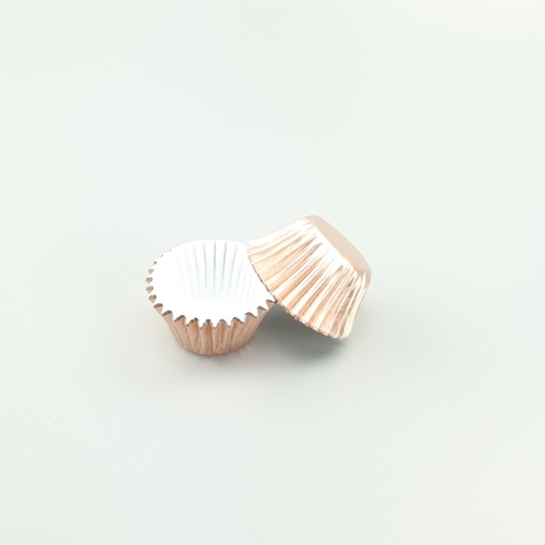 Baking Cups ROSE GOLD MINI FOIL 25mm (50pc)