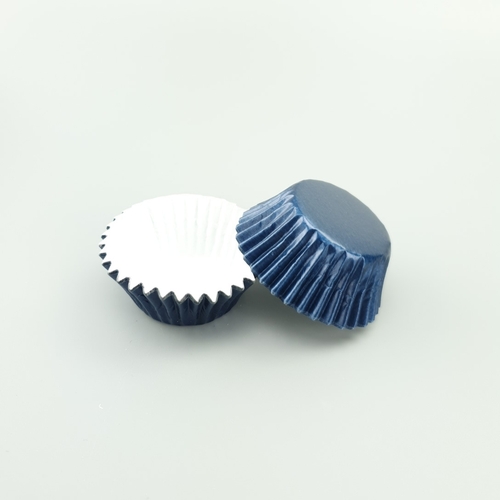 Baking Cups NAVY BLUE MINI FOIL 35mm (50pc)
