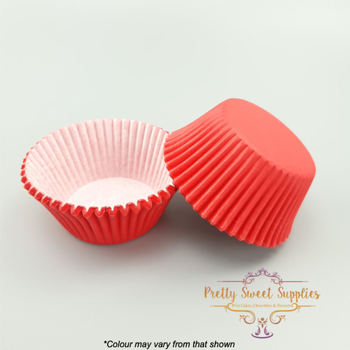 Baking Cups RED GREASE-PROOF LARGE (50pc)