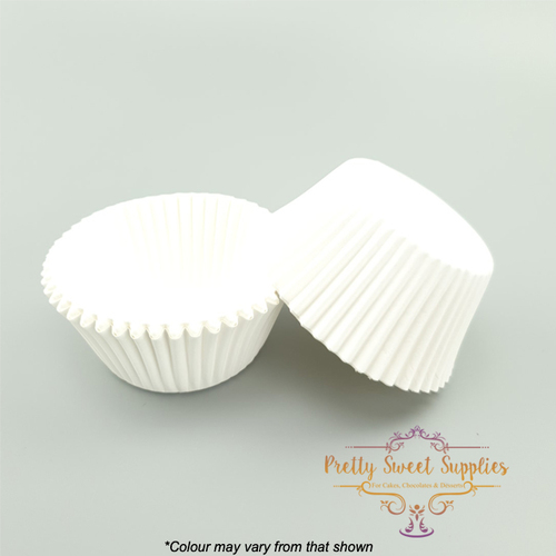 Baking Cups WHTE GREASE-PROOF LARGE (50pc)