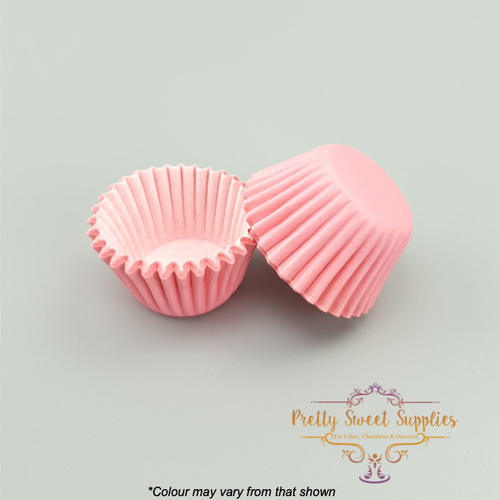 Baking Cups LIGHT PINK GREASE-PROOF MINI 25mm (50pc)